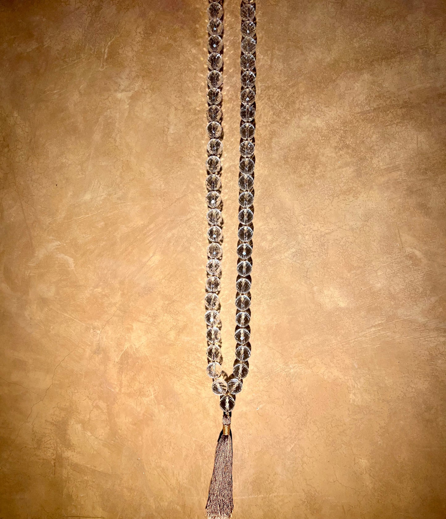 Rare Diamond Cut Quartz Mala